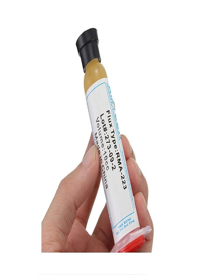 Ekavir عبوة إيكافير من 5 قطع من معجون اللحام، 10 غرام من شحم التدفق، معجون تدفق لحام BGA SMD، 10 سم مكعب - Image 3